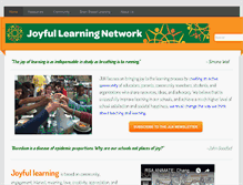 Tablet Screenshot of joyfullearningnetwork.com